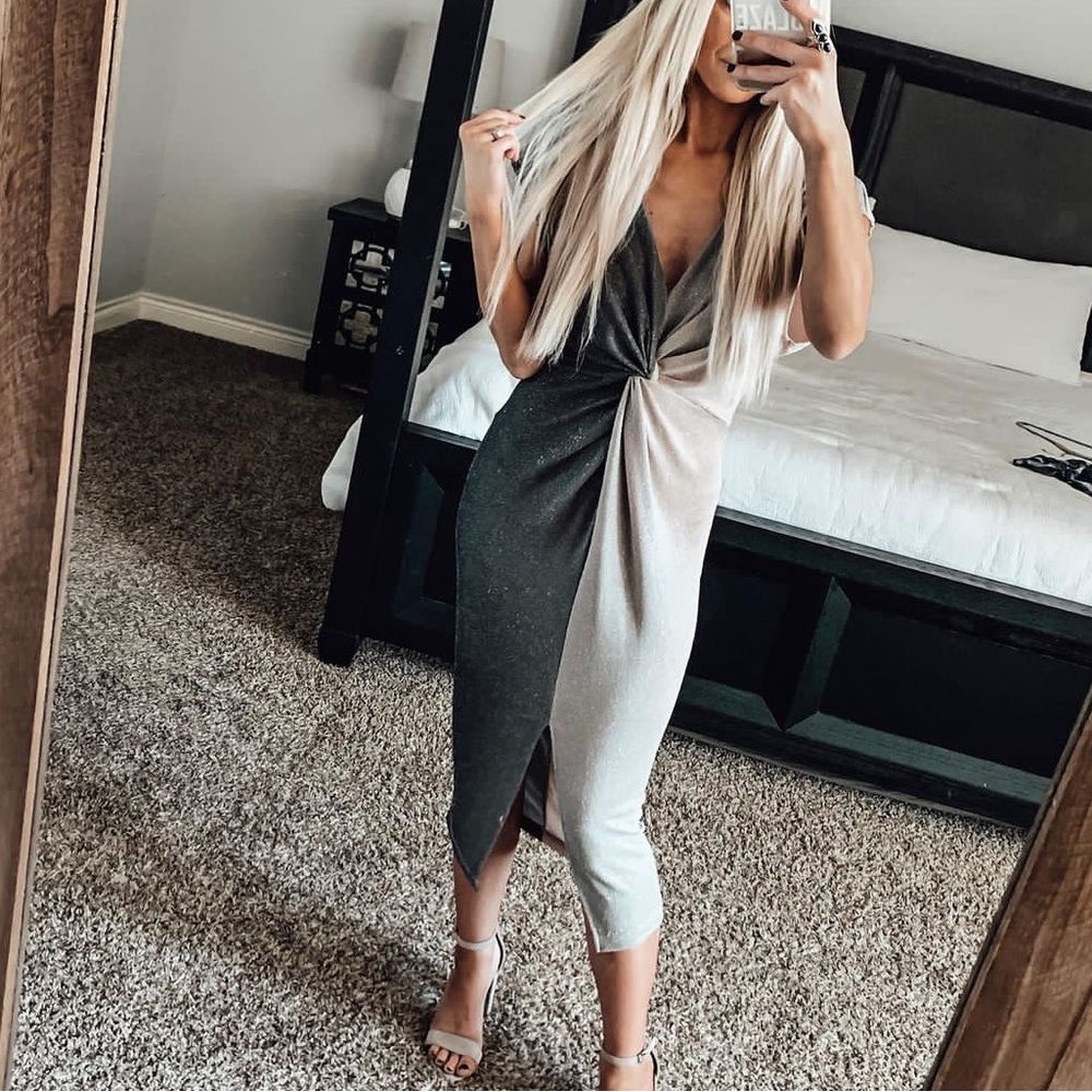 Sparkly ombré dress
